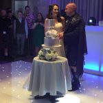 Ingliston Connemara suite spot light cake cutting