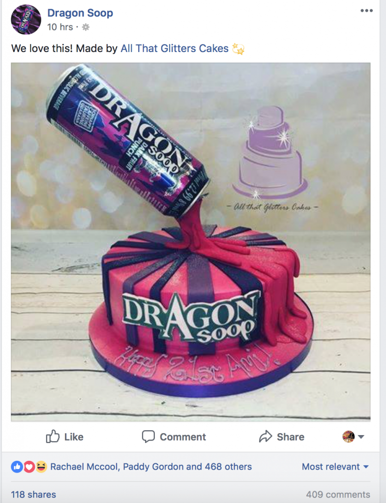 Dragon Soop birthday Cake